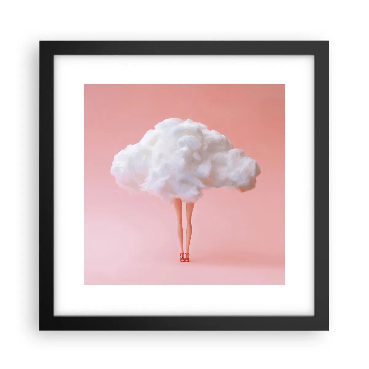 Poster in einem schwarzem Rahmen - Süßes Versprechen - 30x30 cm