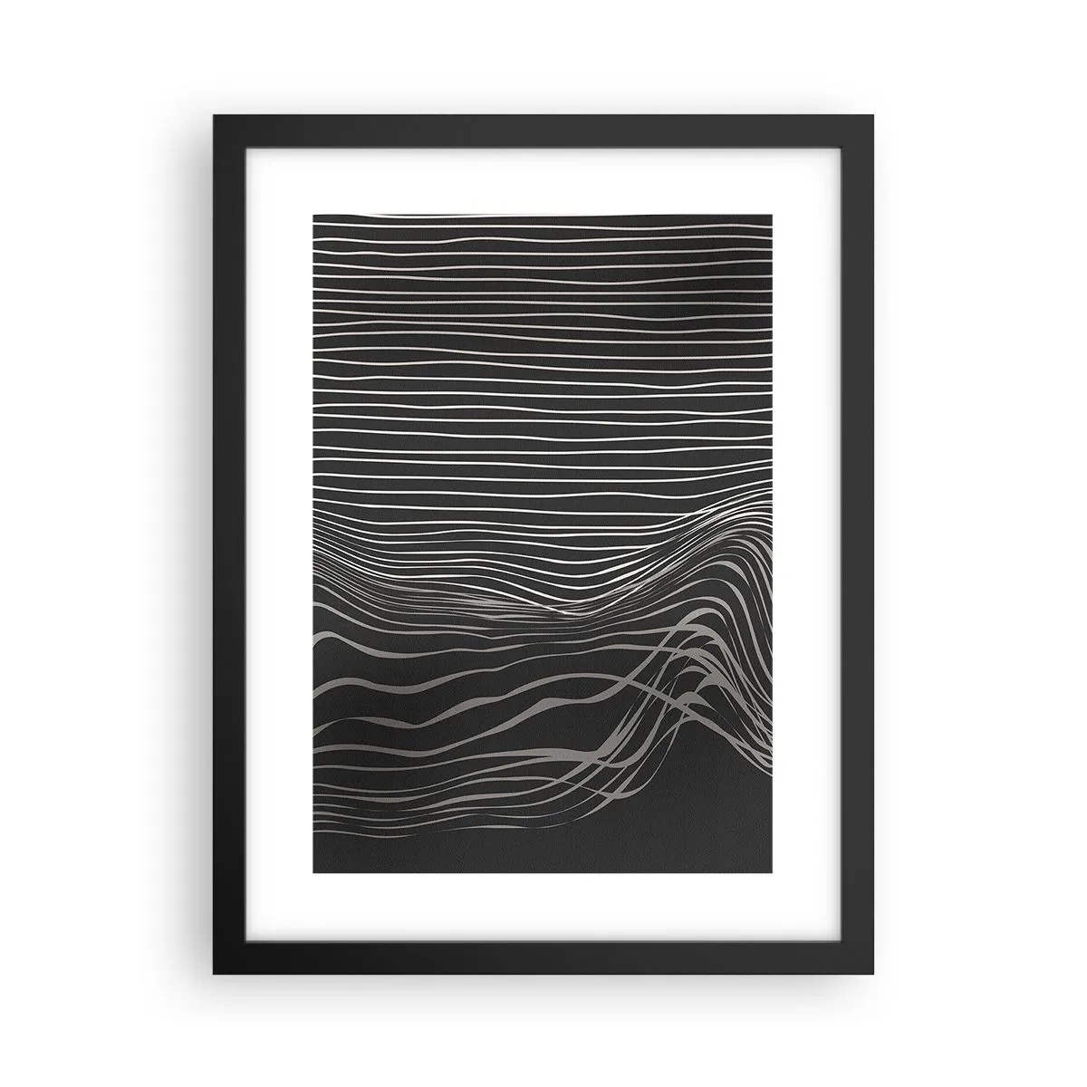 Poster in einem schwarzem Rahmen - Rhythmus und Akzent - 30x40 cm