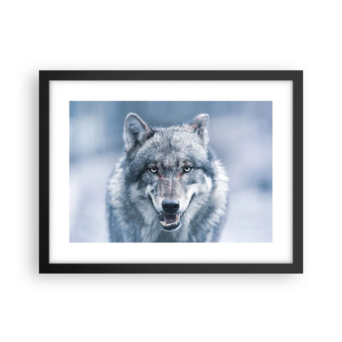 Poster in einem schwarzem Rahmen - Werden Sie die Herausforderung annehmen? - 40x30 cm