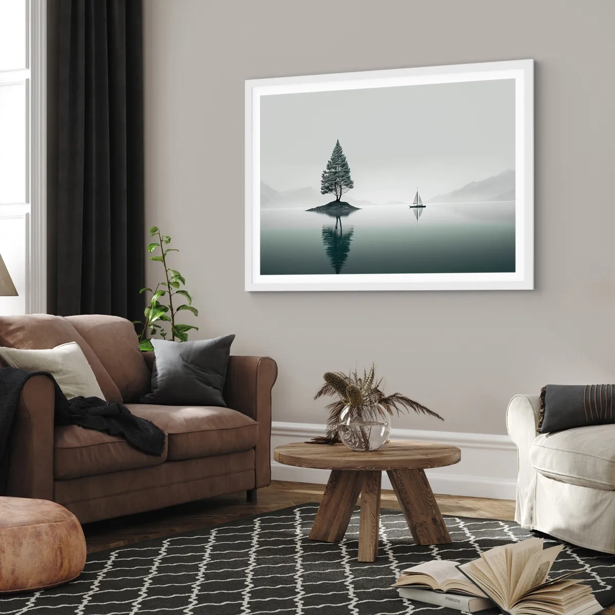 Poster in einem weißen Rahmen - Traum - 50x40 cm