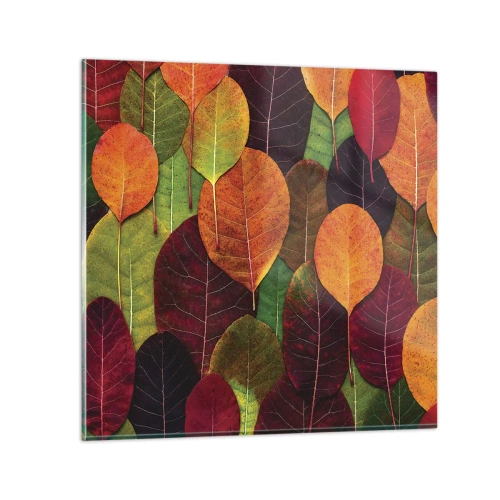 Glasbild - Bild auf glas - Herbstmosaik - 60x60 cm