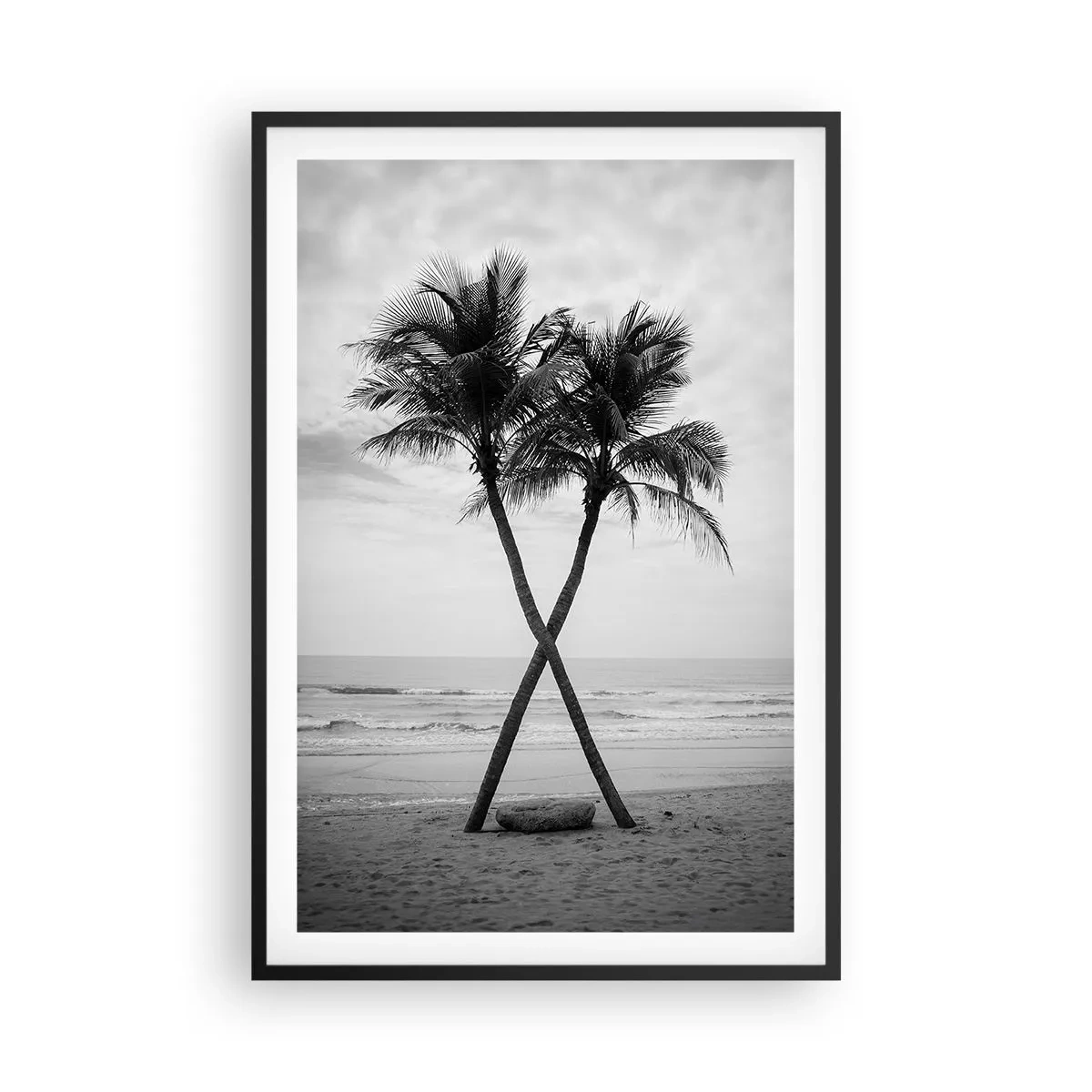 Poster in einem schwarzem Rahmen - Sie spürte eine Präsenz - 61x91 cm