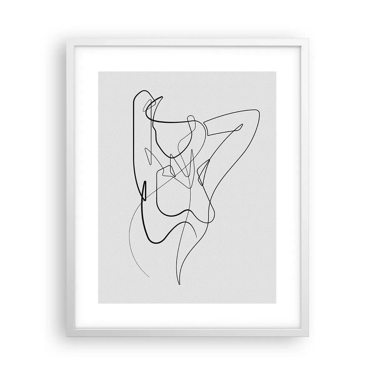 Poster in einem weißen Rahmen - So, wie du wirklich bist ... - 40x50 cm