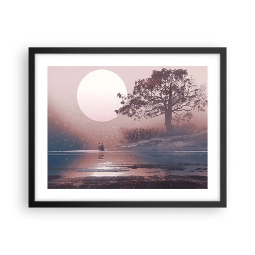 Poster in einem schwarzem Rahmen - Wunder der Nacht - 50x40 cm