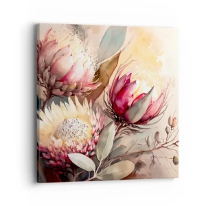 Bild auf Leinwand - Leinwandbild - Im Profil und en face - 40x40 cm