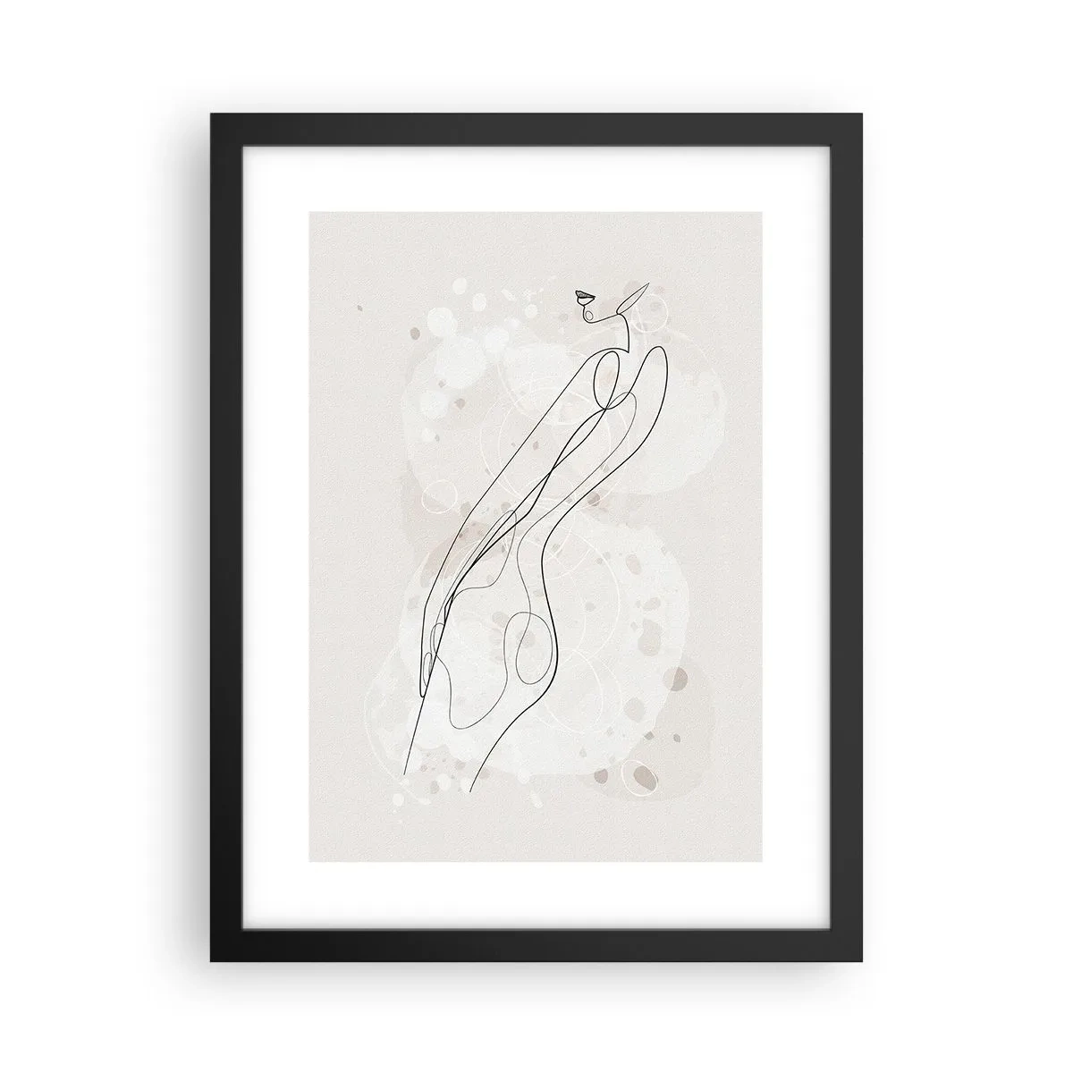 Poster in einem schwarzem Rahmen - Der Blick schweift - 30x40 cm