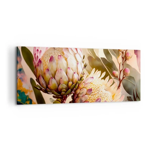 Bild auf Leinwand - Leinwandbild - Zärtlich umarmt - 100x40 cm