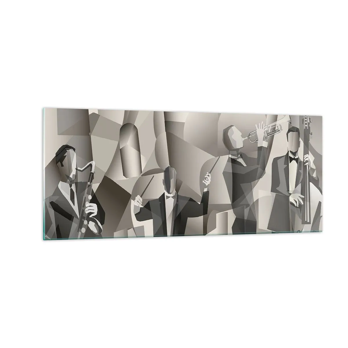 Glasbild - Bild auf glas - Im Raum der Klänge - 100x40 cm