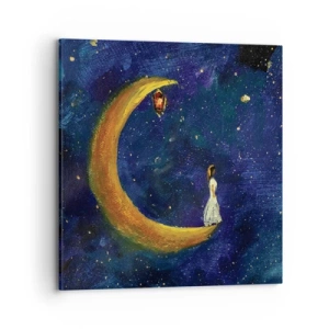 Bild auf Leinwand - Leinwandbild - Der Ruf der Welt - 70x70 cm