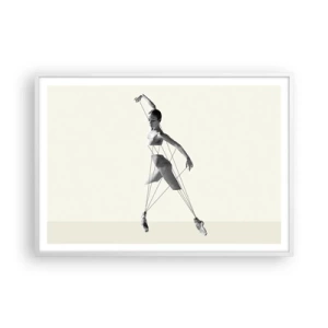 Poster in einem weißen Rahmen - Im Theater der Welt - 100x70 cm