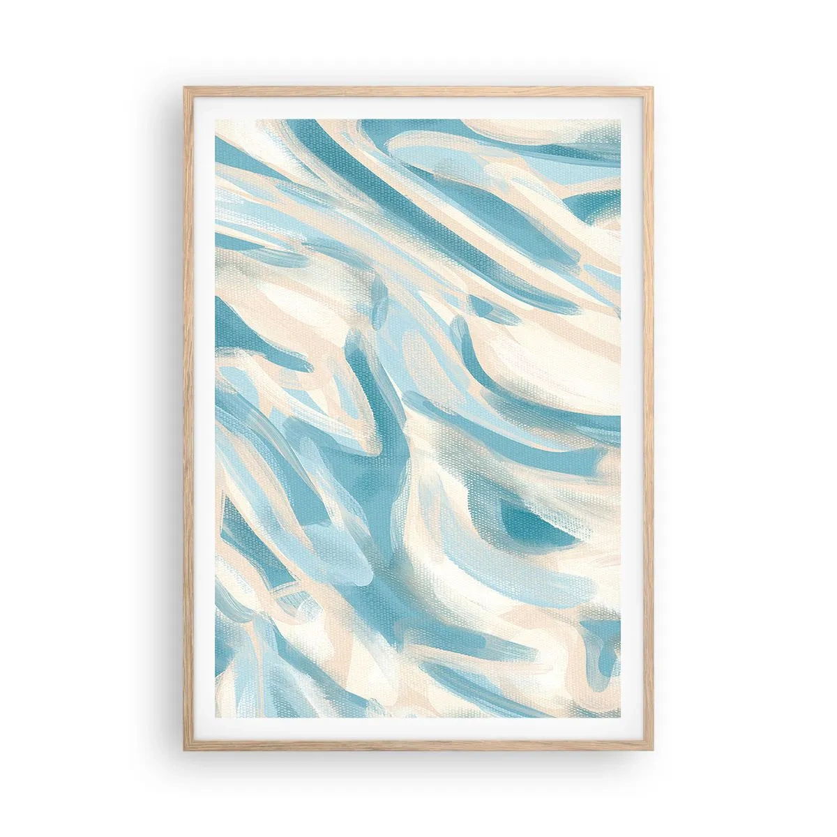 Poster in einem Rahmen aus heller Eiche - Frühlingsbrisen - 70x100 cm