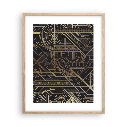 Poster in einem Rahmen aus heller Eiche - Konzepte, Ideen, Pläne - 40x50 cm