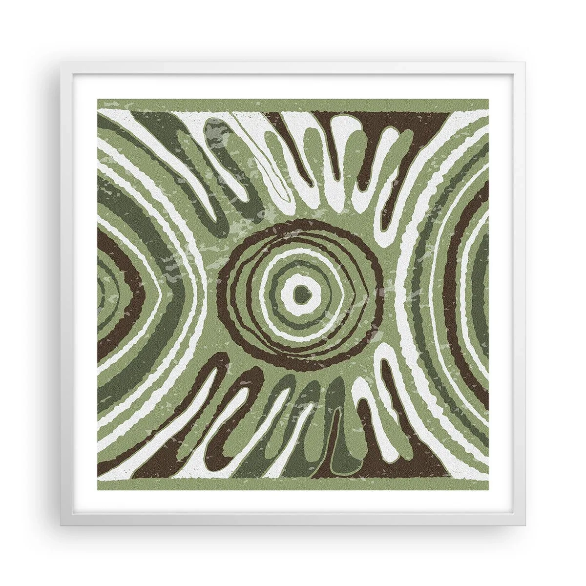 Poster in einem weißen Rahmen - Explosion von Emotionen - 60x60 cm