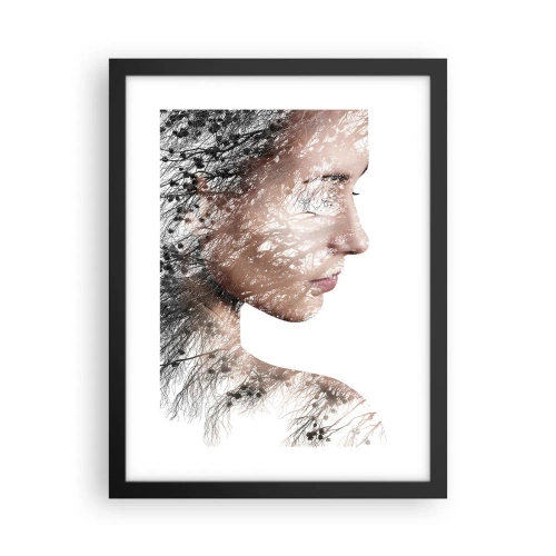 Poster in einem schwarzem Rahmen - Der Geist des Waldes - 30x40 cm