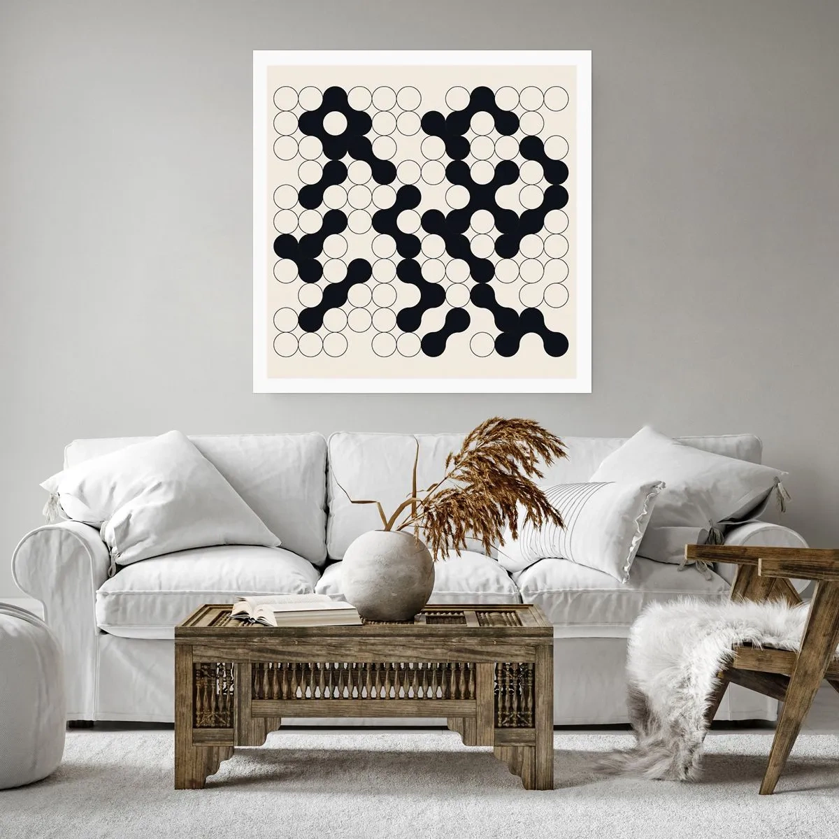 Poster - Chinesisches Spiel – Variation - 40x40 cm