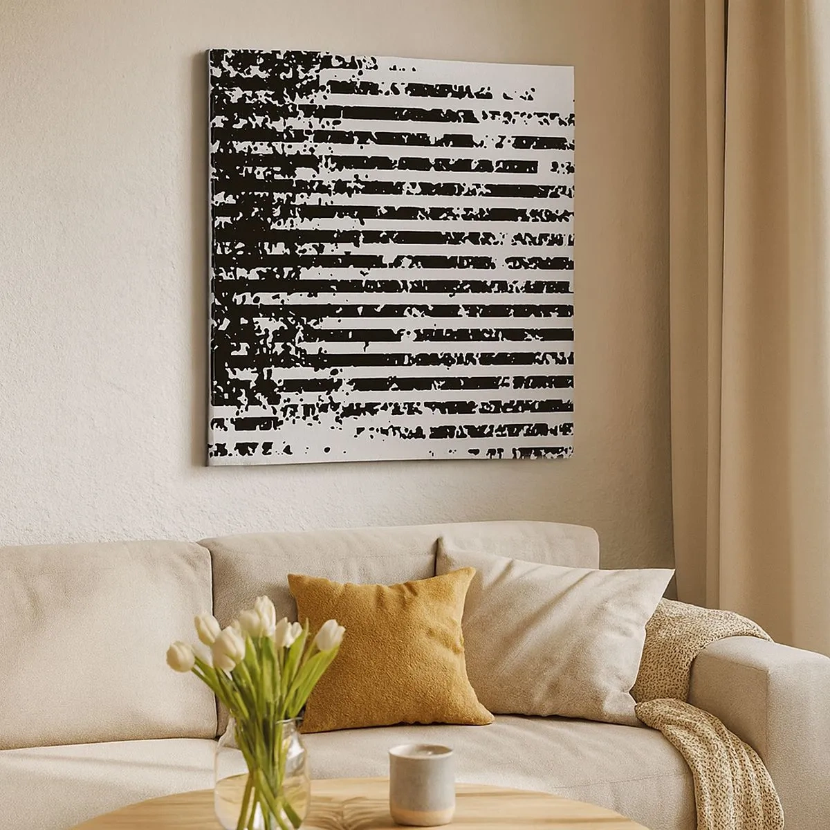 Bild auf Leinwand - Leinwandbild - Rhythmus und Rauschen - 30x30 cm