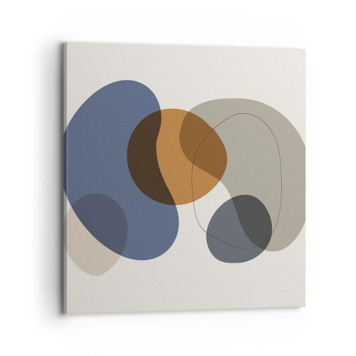 Bild auf Leinwand - Leinwandbild - Farbtropfen - 70x70 cm