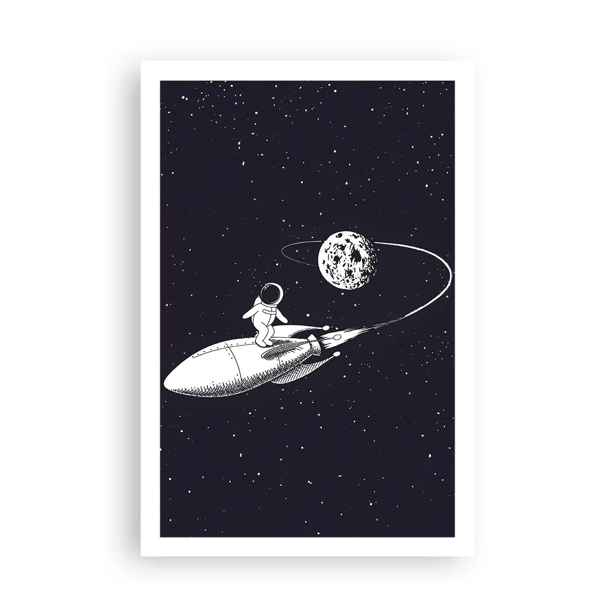 Poster - Weltraumsurfer - 61x91 cm