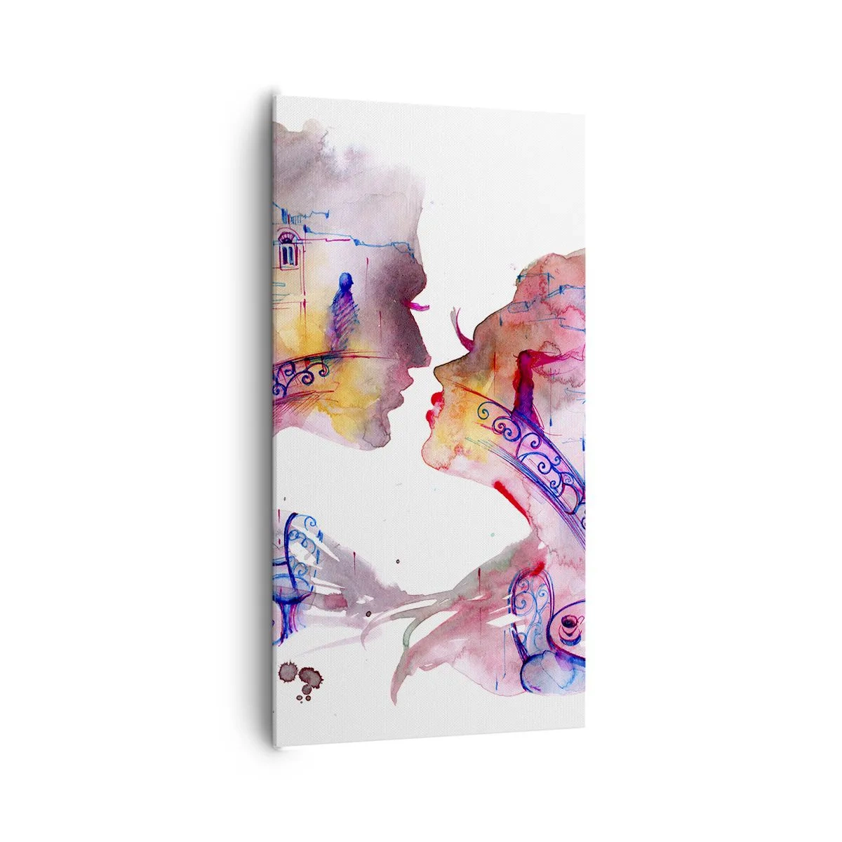 Bild auf Leinwand - Leinwandbild - Die geheime Seufzerbrücke - 65x120 cm