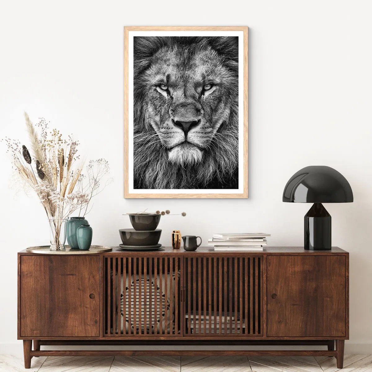 Poster in einem Rahmen aus heller Eiche - Im Krönungsgewand - 40x50 cm