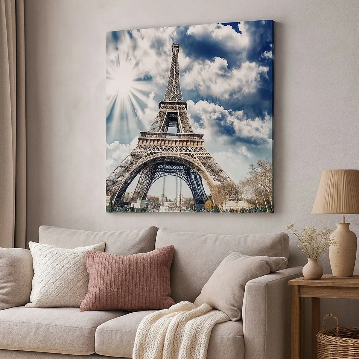 Bild auf Leinwand - Leinwandbild - Die Einzige unter der Sonne - 30x30 cm