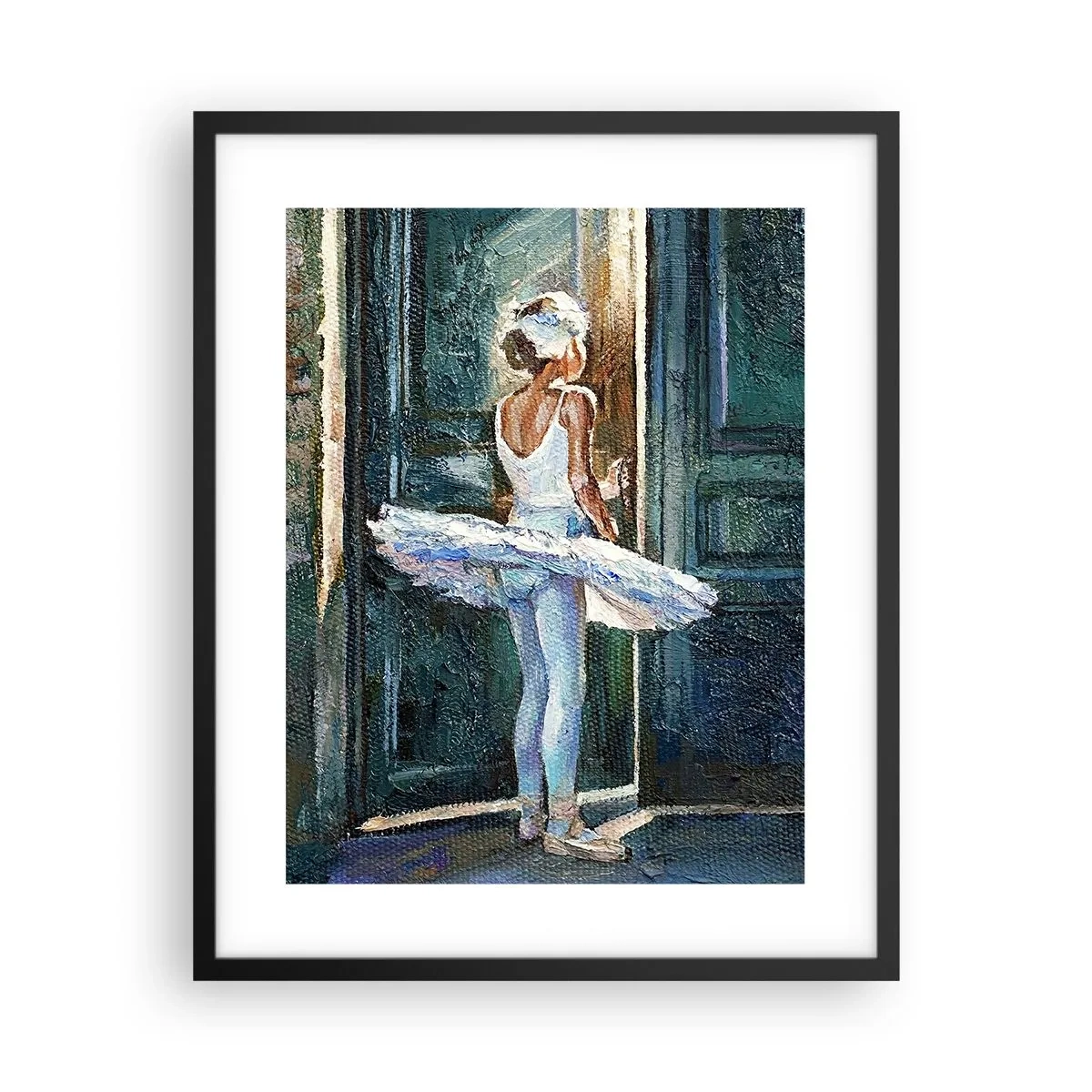 Poster in einem schwarzem Rahmen - Vor der Show - 40x50 cm