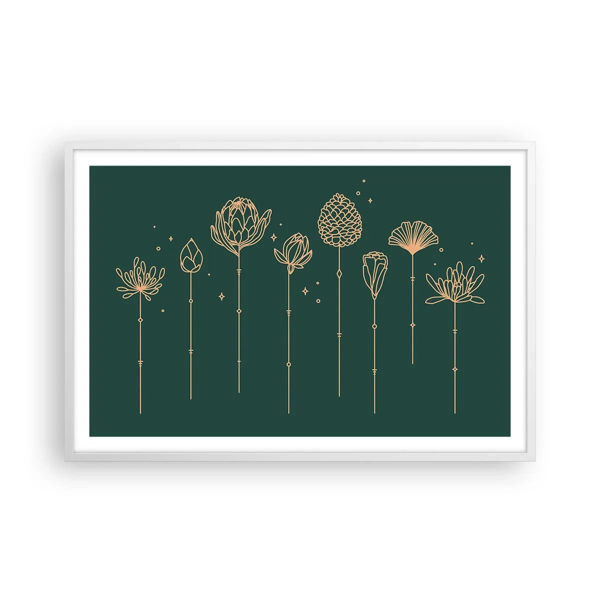 Poster in einem weißen Rahmen - Familie ZIÓŁkowski - 91x61 cm