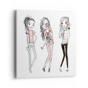 Bild auf Leinwand - Leinwandbild - Es wird, es wird Spaß machen - 40x40 cm