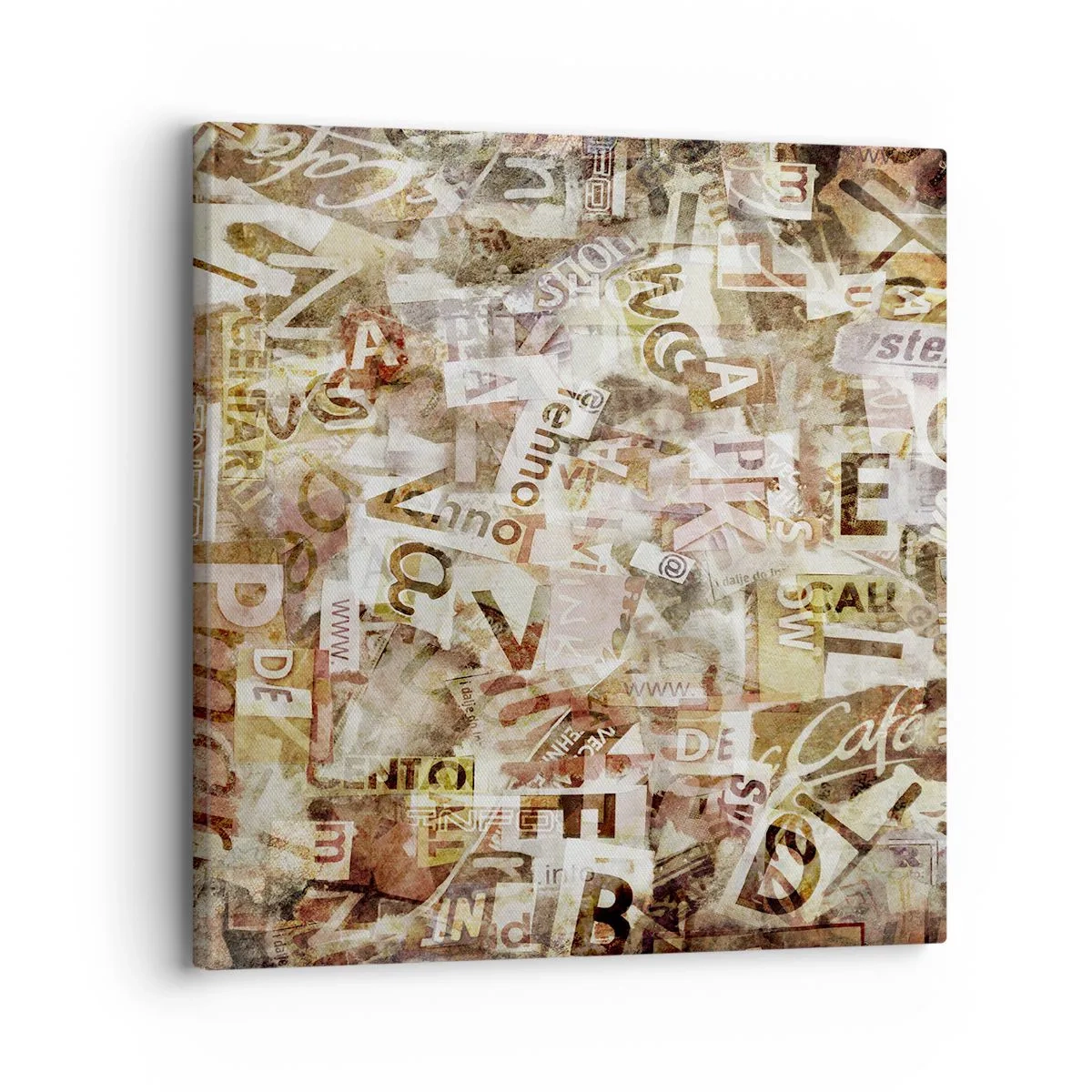 Bild auf Leinwand - Leinwandbild - Ich vereinige das Geschwätz - 30x30 cm