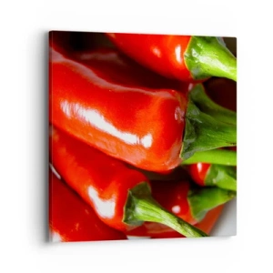 Bild auf Leinwand - Leinwandbild - Saftig, glänzend, glatt - 40x40 cm