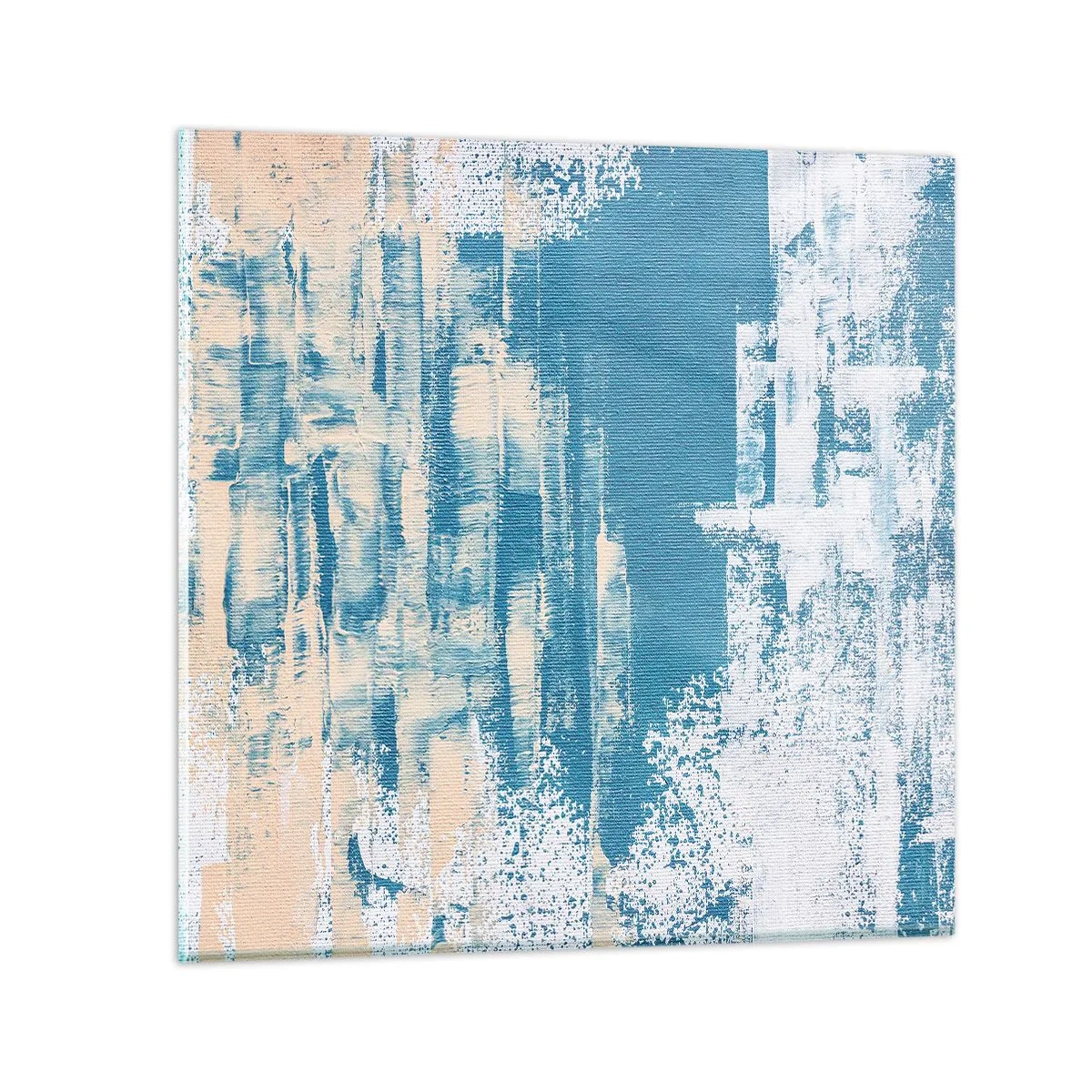 Glasbild - Bild auf glas - Durch einen Eiszapfen - 40x40 cm