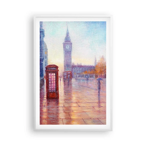 Poster in einem weißen Rahmen - Londoner Herbsttag - 61x91 cm
