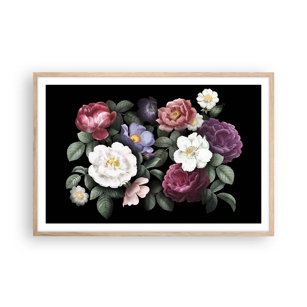 Poster in einem Rahmen aus heller Eiche - Aus dem Englischen Garten - 91x61 cm