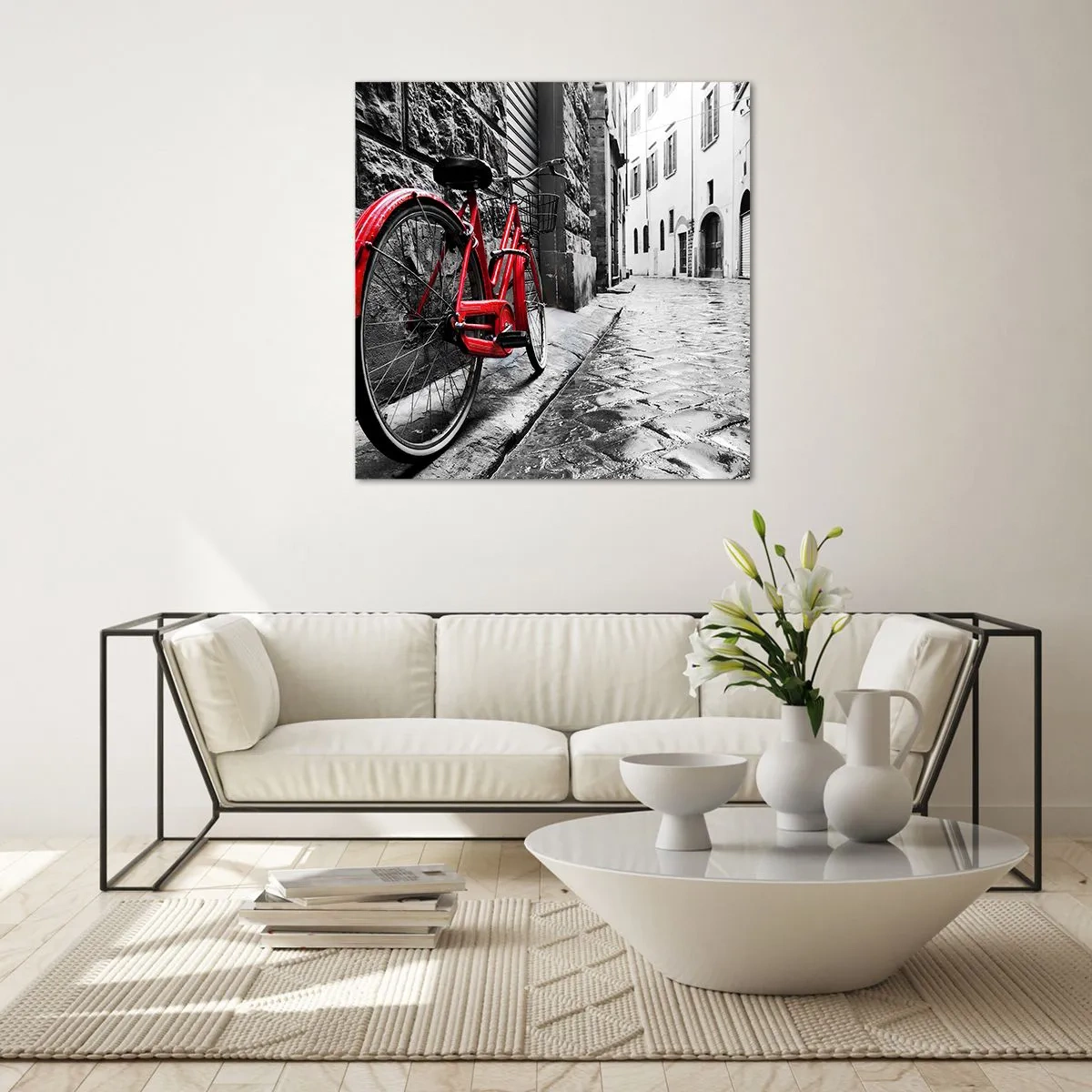 Glasbild - Bild auf glas - Wahre Schönheit wird nicht alt - 50x50 cm