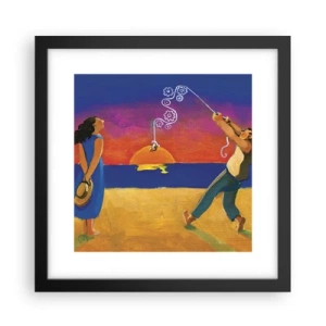 Poster in einem schwarzem Rahmen - Mehr als ein Sternchen vom Himmel - 30x30 cm