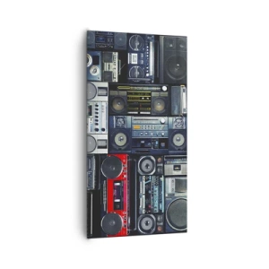 Bild auf Leinwand - Leinwandbild - Sehnsucht nach den 1980er Jahren - 65x120 cm