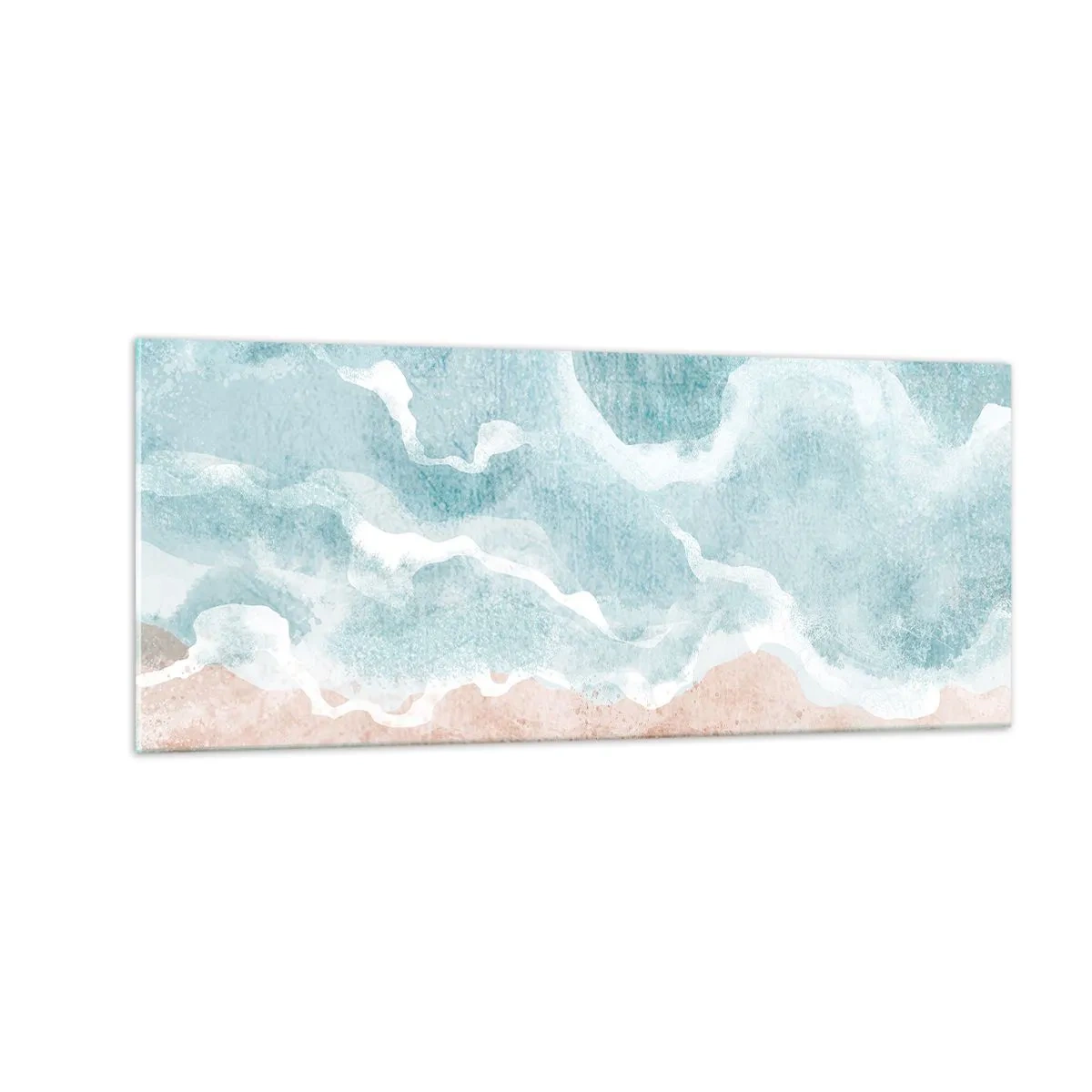 Glasbild - Bild auf glas - Cloud-Abstraktion - 100x40 cm