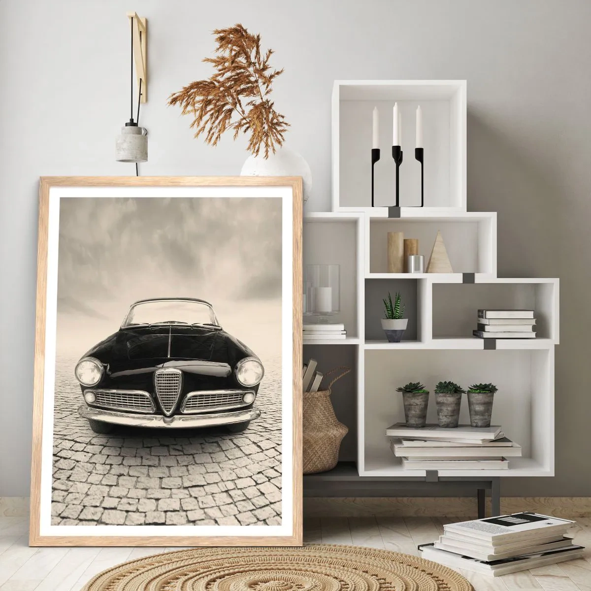 Poster in einem Rahmen aus heller Eiche - Man muss mich einfach lieben - 70x100 cm