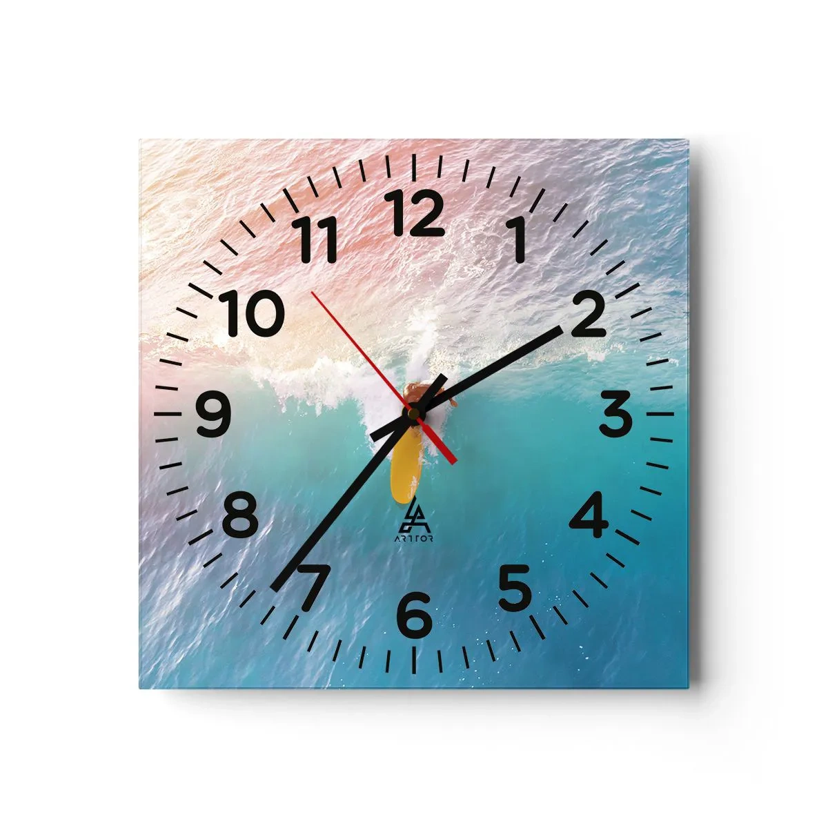 Wanduhr - Glasuhr - Der Ozeanreiter - 30x30 cm