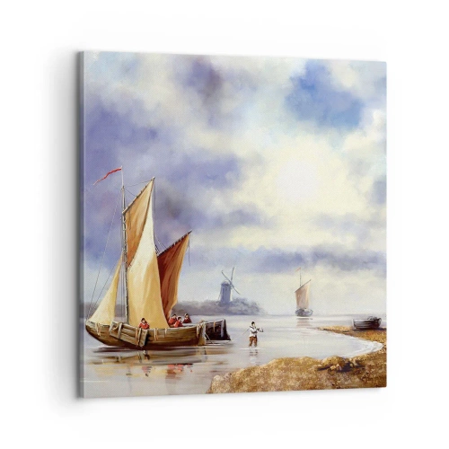 Bild auf Leinwand - Leinwandbild - Die Rückkehr der Seeleute - 60x60 cm