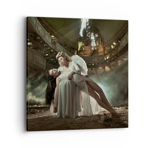 Bild auf Leinwand - Leinwandbild - Der Geist des alten Theaters - 40x40 cm