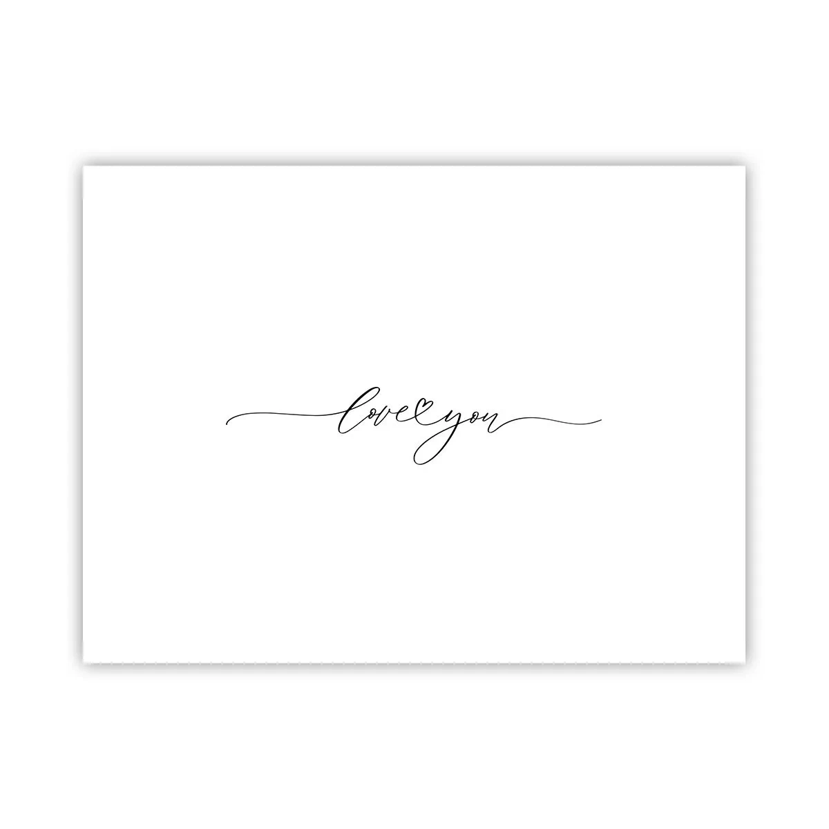 Poster - Schwarz auf weiß - 40x30 cm