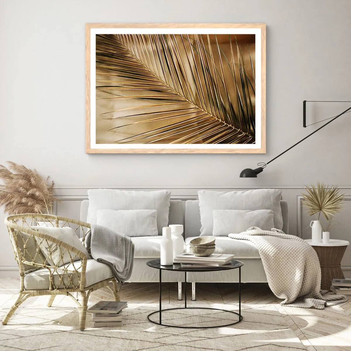 Poster in einem Rahmen aus heller Eiche - Natürliche Kolonnade - 50x40 cm