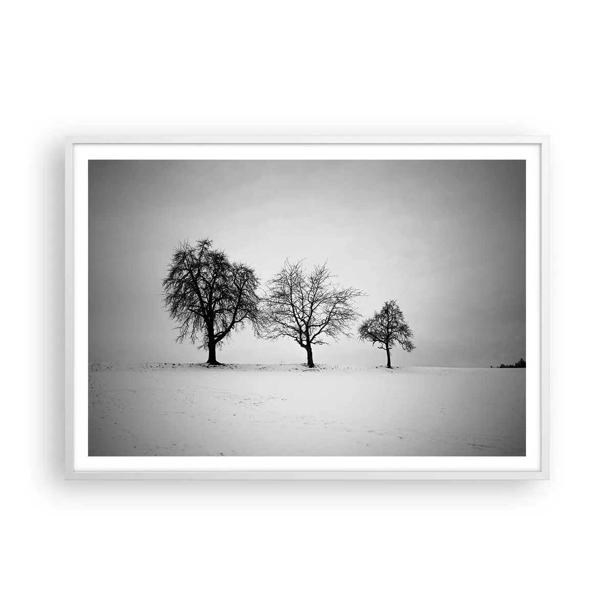 Poster in einem weißen Rahmen - Wovon träumen sie? - 100x70 cm