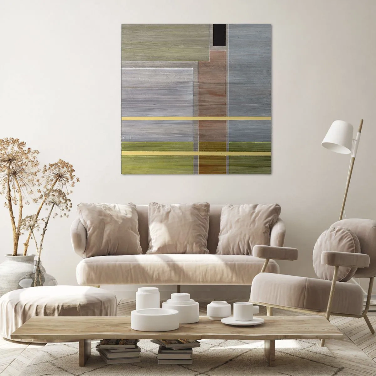 Bild auf Leinwand - Leinwandbild - Einfach und ruhig - 40x40 cm