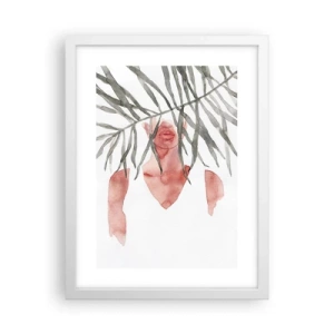 Poster in einem weißen Rahmen - Dame der Tropen - 30x40 cm