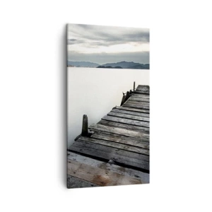 Bild auf Leinwand - Leinwandbild - Tauchen Sie ein in Ruhe - 45x80 cm