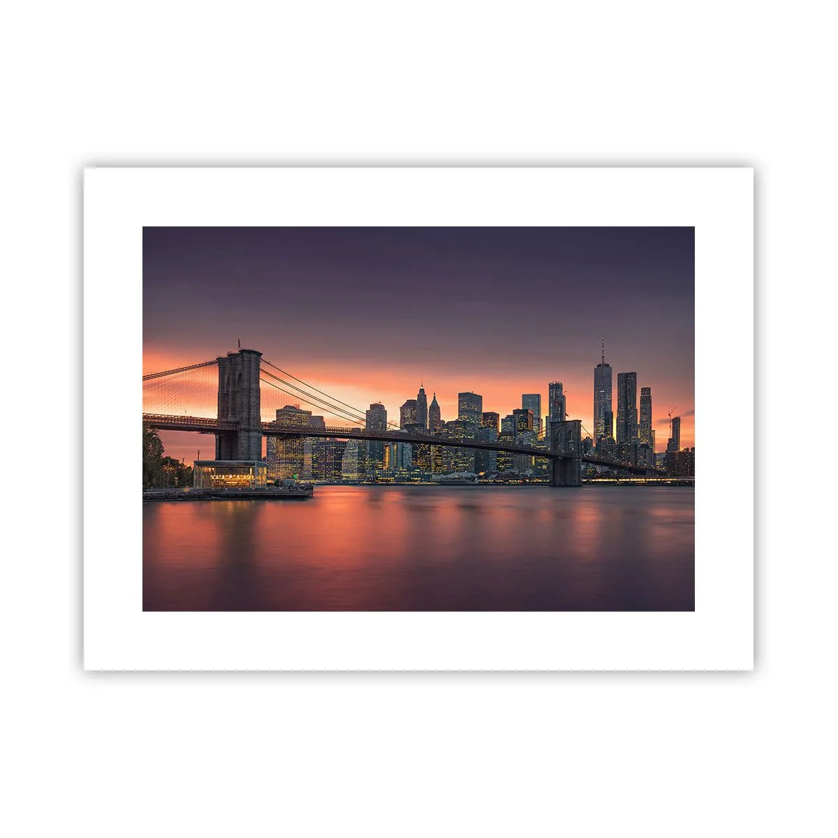 Poster - Eingetaucht in lila Stille - 40x30 cm