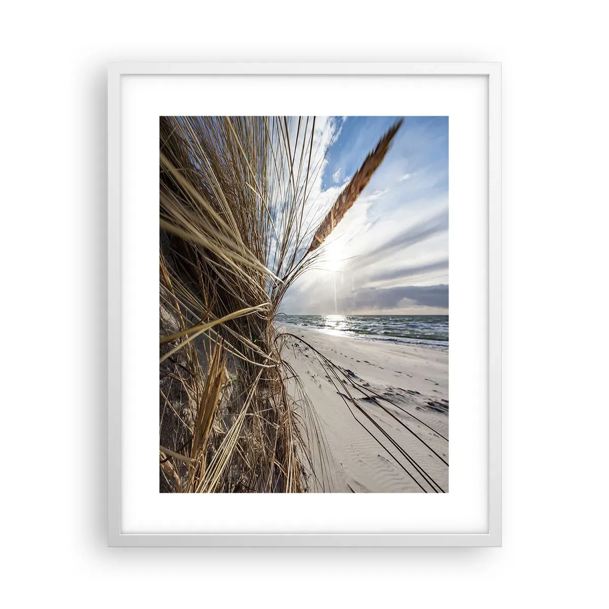 Poster in einem weißen Rahmen - Ein Treffen der Elemente der Natur - 40x50 cm