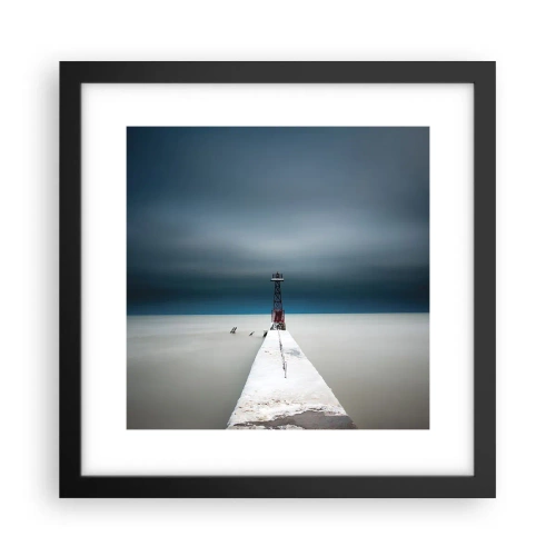 Poster in einem schwarzem Rahmen - Um der Weite zu begegnen - 30x30 cm
